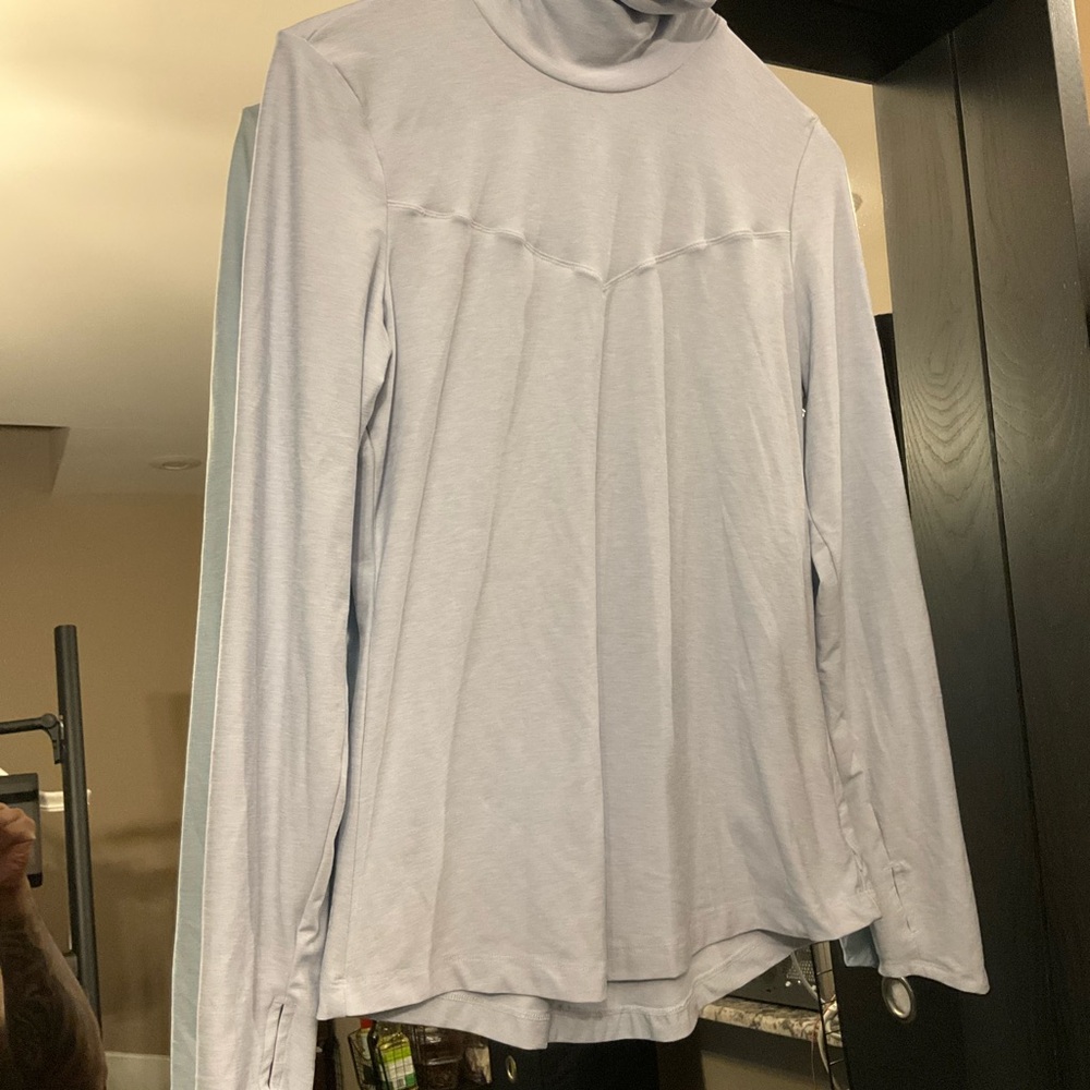 (Sue) B1G1 Title nine White Relaxed Ribbed Blouse